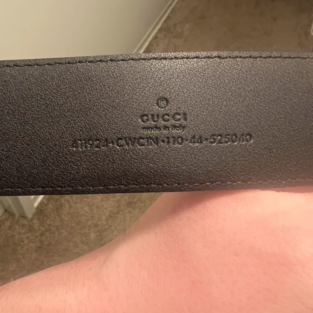 Gucci Black Belt